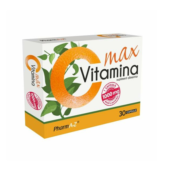 Vitamina C Max 1000mg PharmA-Z - 30 cps